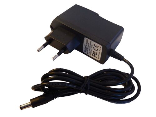 vhbw Adaptateur secteur compatible avec Beco série Cockpit Piano, Cool Carbon Expert 1, Cool Carbon Expert 3 remontoir de montre - Câble de 200 cm