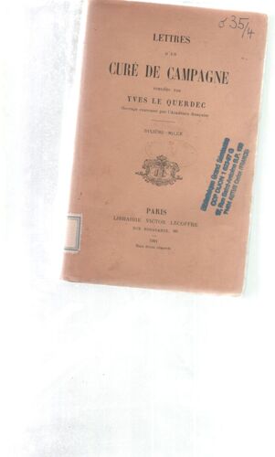 Lettres D'un Cure De Campagne