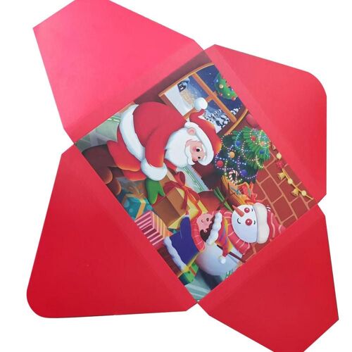 Coffret de 24 pendentifs de noël pour enfants, calendrier de l'avent, compte à rebours, coffret de boîtes à paupières Surprise, ornements créatifs, cadeaux de noël