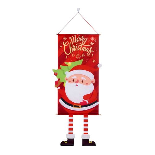 Pendentifs de noël créatifs, ornement de fête, drapeau, fournitures de fête, bonhomme de neige, Elk Boy, pour mur, terrasse, porche, balcon