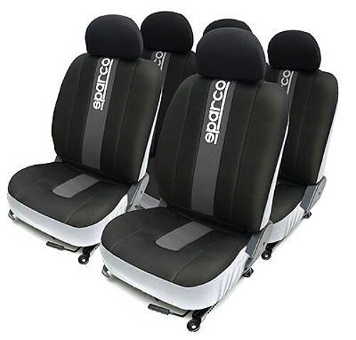 Jeu De Housses Complet  - Noir / Gris