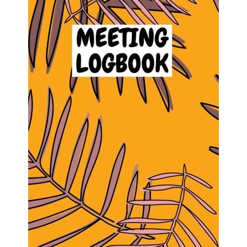 Meeting Logbook: Logbook Jungle 8.5x11 Jungle Theme Meeting Logbook V27