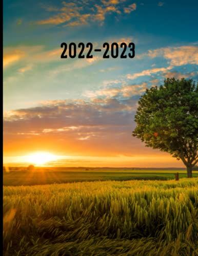 Monthly Planner 2022-2023: Two Yearly Calendar Planner 2022 And 2023 / 2 Year Monthly Planner Calendar Schedule Organizer For Women With Federal Holidays - 24 Months Field Of Tree Themed Cover