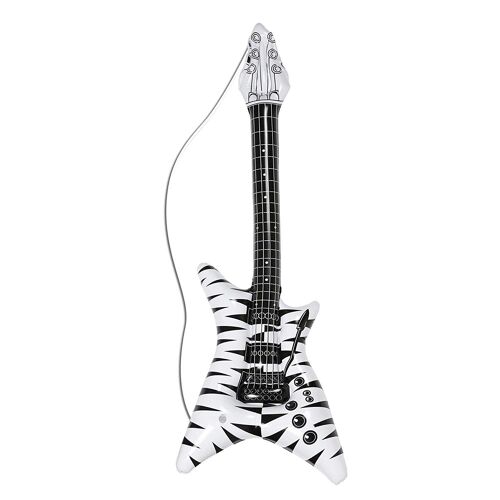 Widmann Zebra Gonflable Rockstar Guitar - 92cm - Adult Fancy Dress Accessory