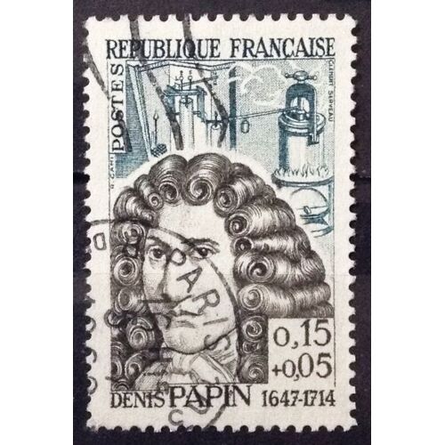 Célébrités 1962 - Denis Papin 0,15+0,05 (Très Joli N° 1345) Obl - France Année 1962 - Brn83 - N29980