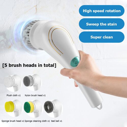 Épurateur électrique à main étanche, baignoire évier cuisine carrelage, brosses de nettoyage, outil de lavage, perceuse ensemble de brosses