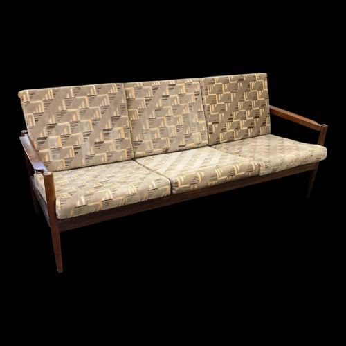 Canap Banquette Scandinave Palissandre Beige