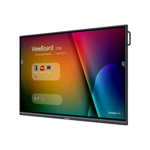 ViewSonic ViewBoard IFP7550-3 - Classe de diagonale 75" (74.5" visualisable) écran LCD rétro-éclairé par LED - interactive - avec écran tactile (multi-touch) / capacité PC en option (slot-in) -...