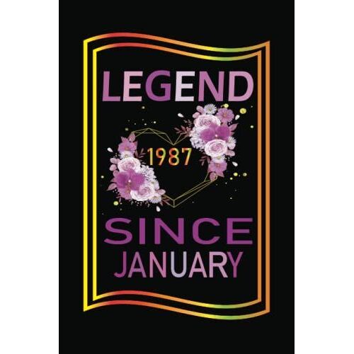 Legend Since January 1987: Boys Girls / A Unique Birthday Present Ideas For 85 A 85 Years Old - 85th Birthday Notebook Gift Ideas For