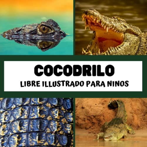 Libre Illustrado Para Ninos - Cocodrilo: Cocodrilo En Imágenes - Niños De 2 A 5 Años (Spanish Edition)