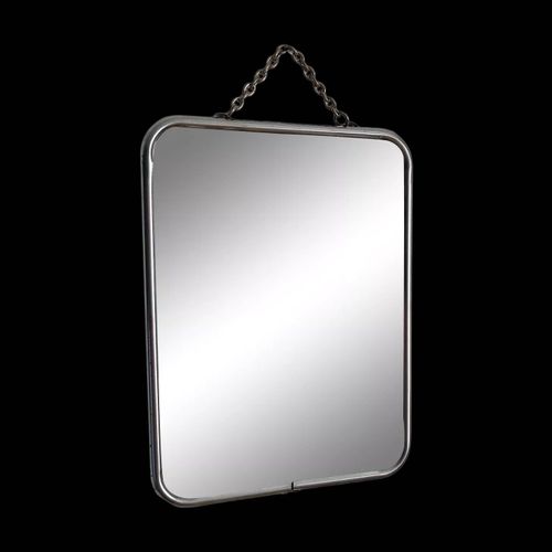 Miroir de barbier vintage argent