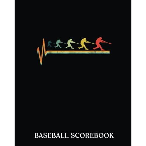 Baseball Scorebook: Baseball Heartbeat Pulse Love Gift Baseball | Baseball Score Keeping Book, Included Most Popular Stats, Pitching Jiugingge, Great For Kids, Youth And Adult Baseball Lover