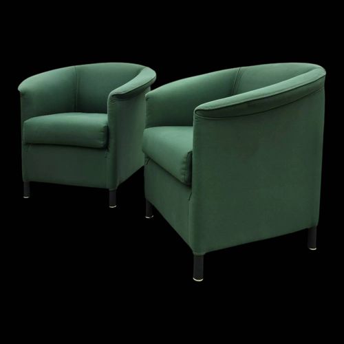 Lot De 2 Chaises Aura Vertes Vintage Paolo Piva Wittmann Vert