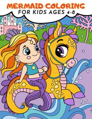 Mermaid Coloring Book For Kids: 20 Mermaid Coloring Pages | Provides Hours Of Screen Free Entertainment