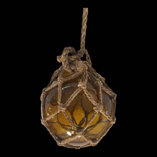 Boule ancienne en verre souffl transparent
