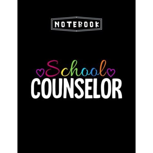 Notebook: School Counselor Appreciation Teachers Blush Notes Large Size 8.5x11x100 Notebook