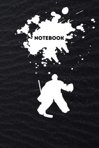 Notebook: Hockey Stick And Puck Drawing Journal 6" X 9"(15.24*22.86cm) Lined Paper 120 Pages