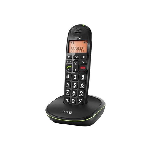 DORO PhoneEasy 100w - Téléphone sans fil avec ID d'appelant - DECT\GAP - noir