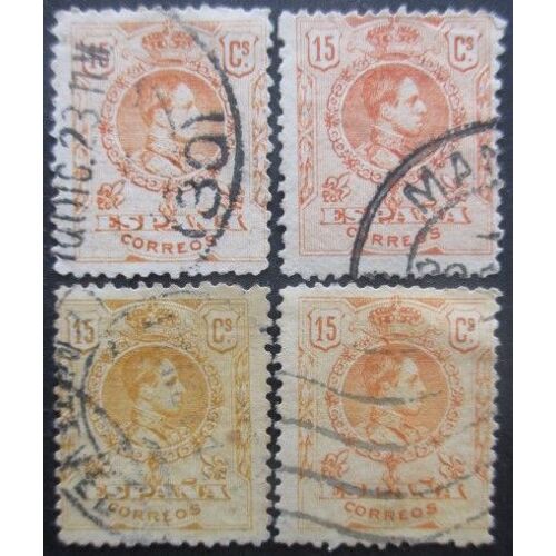Espagne N°246 X 4 Oblitéré