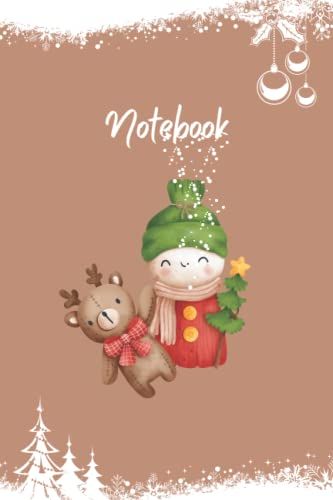 Notebook: Quaderno A Righe/Interno Con Motivi Tema Natale/6 X 9 (15,24 X 22,86 Cm)/100 Pagine/Copertina Lucida. (Italian Edition)
