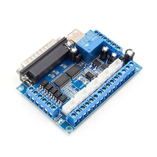 Panneau CNC 5 axes, pilote de moteuur pas à pas MACH3, Port parallèle, Module de commande, contrôleur avec coupleur optique, câble USB