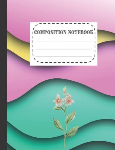 Marble Composition Notebook For Kg: Legible Writing Composition Notebook For Kg, Kids, Wide Ruled With Space For Drawing, 50 Sheets And 100 Pages For More Writing And Drawing.