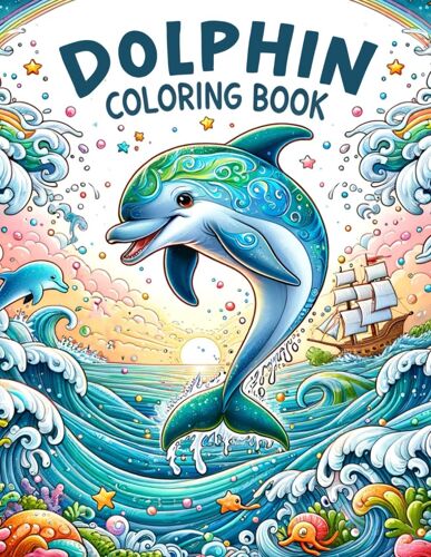 Dolphin Coloring Book: Every Page Is An Invitation To Explore And Color, Providing Kids With A Gateway To Express Their Love For Dolphins And Embrace The Beauty Of These Graceful Creatures