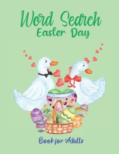 Easter Day Word Search Book For Adults: 56 Puzzles, Solutions Included, Exercise Memory & Brain For Adults
