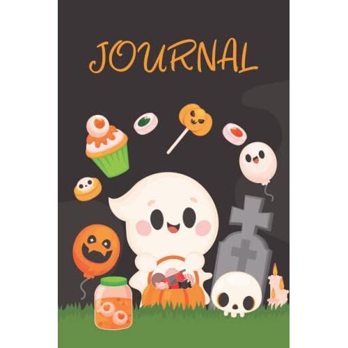 Halloween Journal: Kawaii Halloween Journal Notebook For Kids - 120 Pages (6x9) Inch