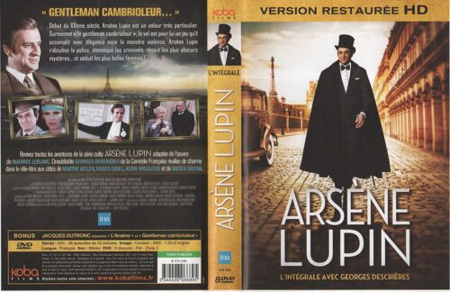 Arsene Lupin Integrale Hd Georges Descrieres Coffret 8 Dvd