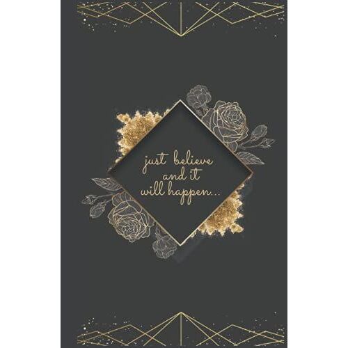 Dot Grid Notebook: Mini Dotted Journal With Undated Monthly Planner Spread | 5.5x8.5 Grid Notebook 6 Months Planner | Cream Paper-Hardcover
