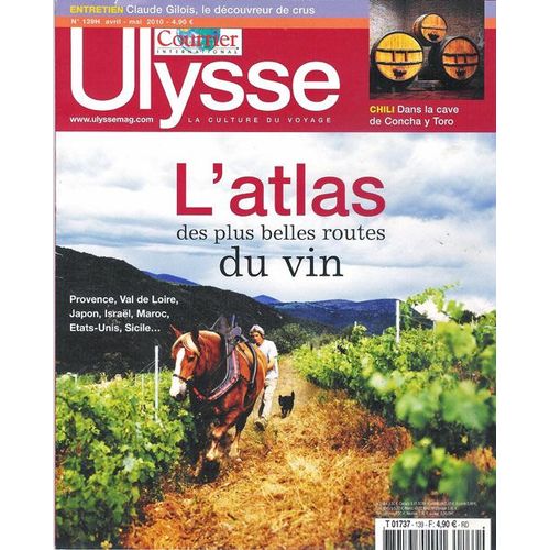 Ulyssee Hors-Série N° 139 : L'atlas Des Plus Belles Routes Du Vin