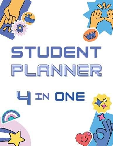 Student Planner - 4 In One | Study Planner Notepad | Study Planner Undated | 120 Pages: Assignment Tracker, Homework Planner, Project Planner & Study Session Organizer | It's Got You Covered!