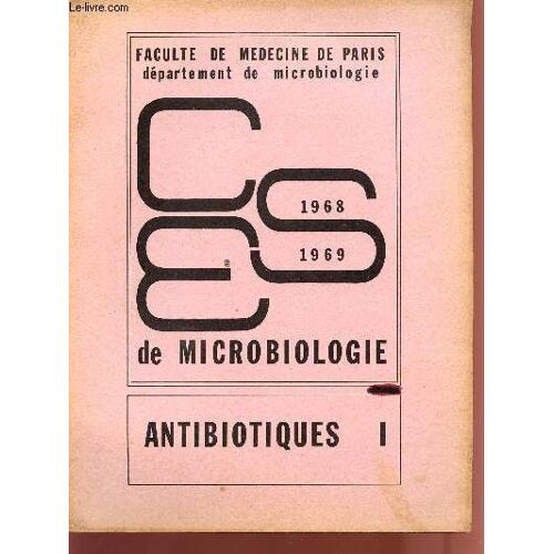 Antibiotiques I .