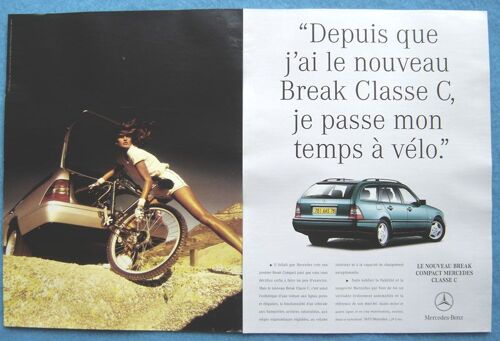 Publicité Papier - Voiture Mercedes Classe C Break Compact De 1996