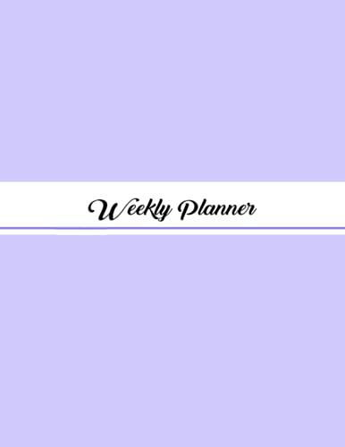 Weekly Planner: Weekly Planner Calendar, Daily,Purple Color,Simple And Cute, Suits For Student