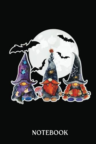 Halloween Notebook: Vampire Witch Gnome Halloween