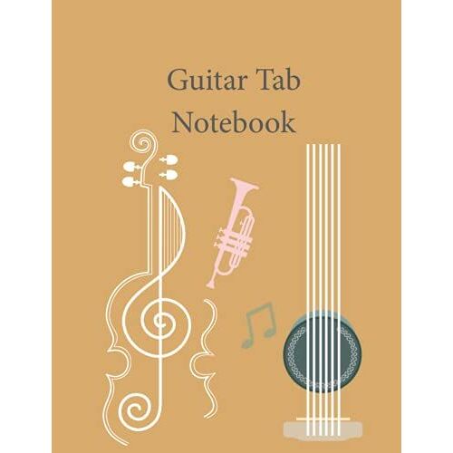 Guitar Tab Notebook: Music Paper Sheet For Guitarist And Musicians Women