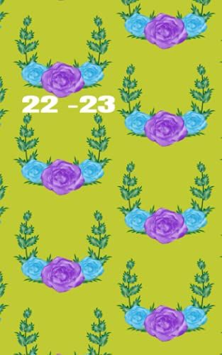 Flowers Pocket Planner 2022 -2023: Calendar Monthly & Weekly Pocket Planner, 2 Year Monthly Planner