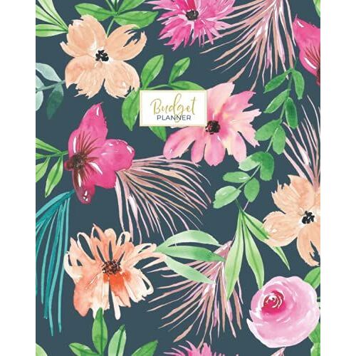 Budget Planner: Weekly And Monthly Financial Organizer | Savings - Bills - Debt Trackers | Navy Colorful Floral (Financial Planning & Organization)