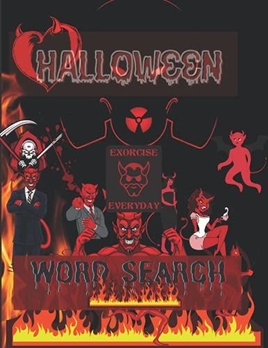 Halloween Word Search : Funny Halloween Word Search Book For Adults And Kids