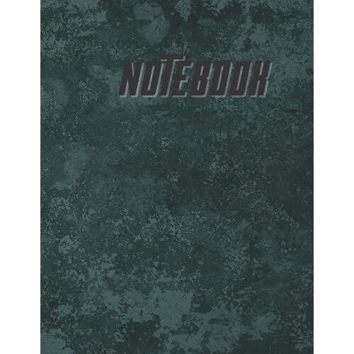 Notebook: Blank / Unlined / Plain Notebook - (8.5x11inc) Large - 120 Pages And 60 Sheets - Gable Green Natural Soft Cover.