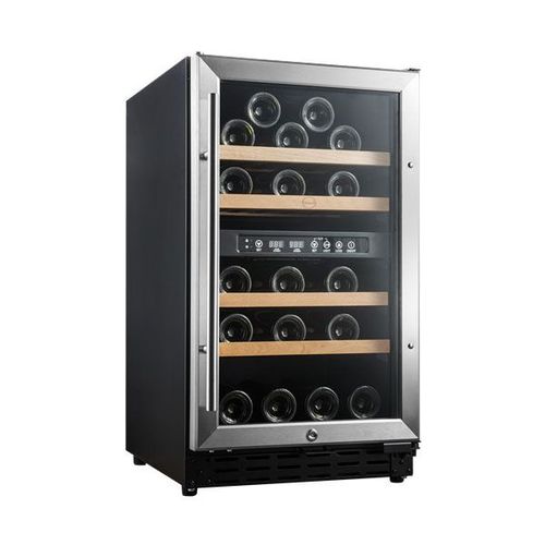 Vinobox Grand cru 40 bouteilles. Cave à vin inox 2 zones