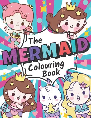 The Mermaid Coloring Book - 50+ Designs To Color In - Great Gift Idea - Ages 4 And Up - Usa Edition
