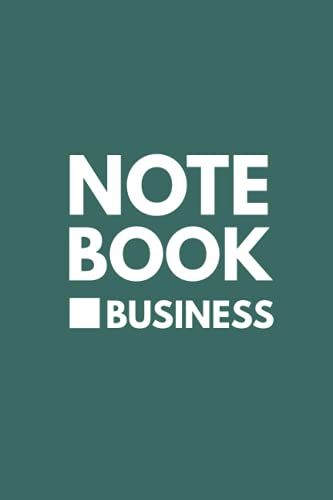 Note Book Business: Journal, Office Line Book, 6 X 9 Inches