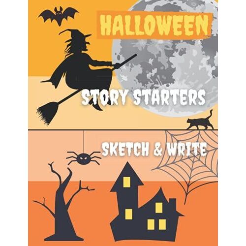 Halloween Story Starters. Sketch & Write: Halloween-Themed Writing Prompts For Kids; Primary Story Journal For Halloween; Short Prompts To Kickstart ... Story; Story Notebook For Kids Ages 6 - 10