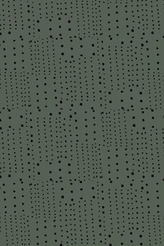 Journal: Blank Journal Notebook 120 Pages 6x9 Lined Pages Boho Dots Green Cover 6 X 9 Blank Notebook With 120 Lined Pages Wide Rule