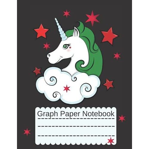 Unicorn Graph Paper Notebook: 120 Quad Ruled 2x2 Pages 8.5 X 11 Inches: Graph Paper Math Composition Notebook For Kids