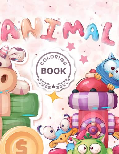 Cute Baby Animals Coloring Book For Kids 3-6 Years