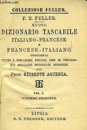 Nuovo Dizionario Tascabile Italiano-Francese, E Francese-Italiano